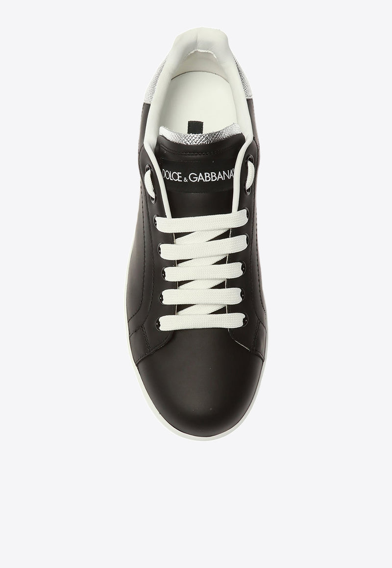 Dolce & Gabbana Portofino Low-Top Sneakers Black CK1587 AH527-8B979