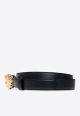 Versace La Medusa Leather Belt Black DCU4747 DVTP1-KVO41