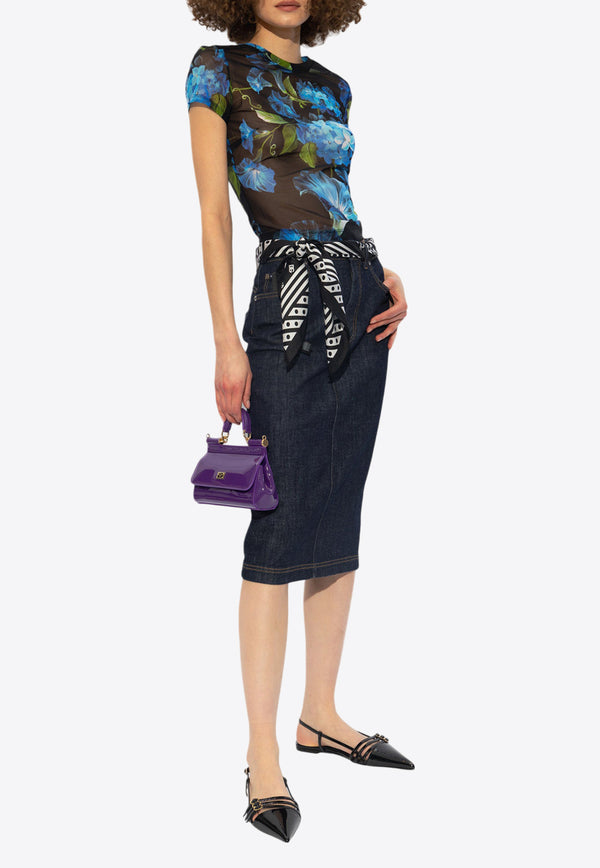 Dolce & Gabbana Denim Pencil Skirt Denim F4BR8D G8KQ3-S9001