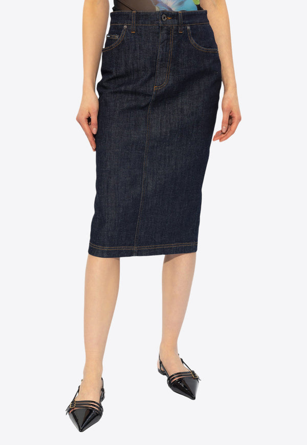 Dolce & Gabbana Denim Pencil Skirt Denim F4BR8D G8KQ3-S9001