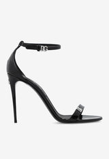 Dolce & Gabbana Keira 105 Patent Leather Sandals Black CR1679 AP622-80999