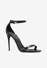 Dolce & Gabbana Keira 105 Patent Leather Sandals Black CR1679 AP622-80999