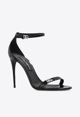 Dolce & Gabbana Keira 105 Patent Leather Sandals Black CR1679 AP622-80999