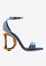 Dolce & Gabbana Keira 105 Patchwork Denim Sandals Denim CR0739 AO621-8M800