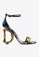 Dolce & Gabbana Keira 105 Floral Satin Sandals Multicolor CR0739 AR854-HN4YF