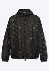 Dolce & Gabbana Logo Monogram Windbreaker Jacket Black G9ZB4T FJSB6-N0000