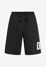 Dolce & Gabbana DG Logo Print Track Shorts Black GP058Z G7L3P-N0000