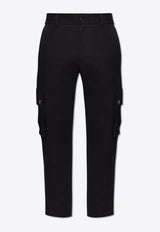 Dolce & Gabbana Logo Patch Cargo Pants Black GVB4ET FUFJU-N0000