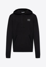 Dolce & Gabbana Logo Patch Hooded Sweatshirt Black GXO33T JEMQ3-N0000