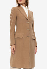 Dolce & Gabbana Single-Breasted Midi Coat Beige F0Q41T FU2L4-M0179