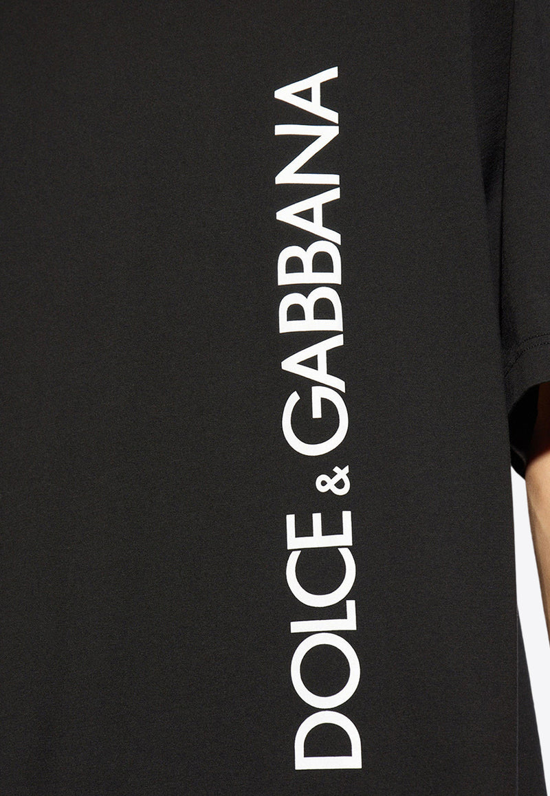 Dolce & Gabbana Logo Print Crewneck T-shirt Black G8PN9T G7M1D-N0000