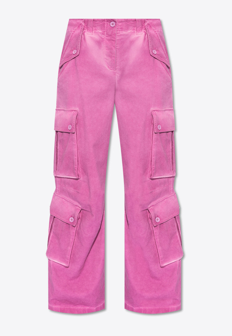 Dolce & Gabbana Straight-Leg Cargo Pants Pink FTC3JT GDCBW-F6747