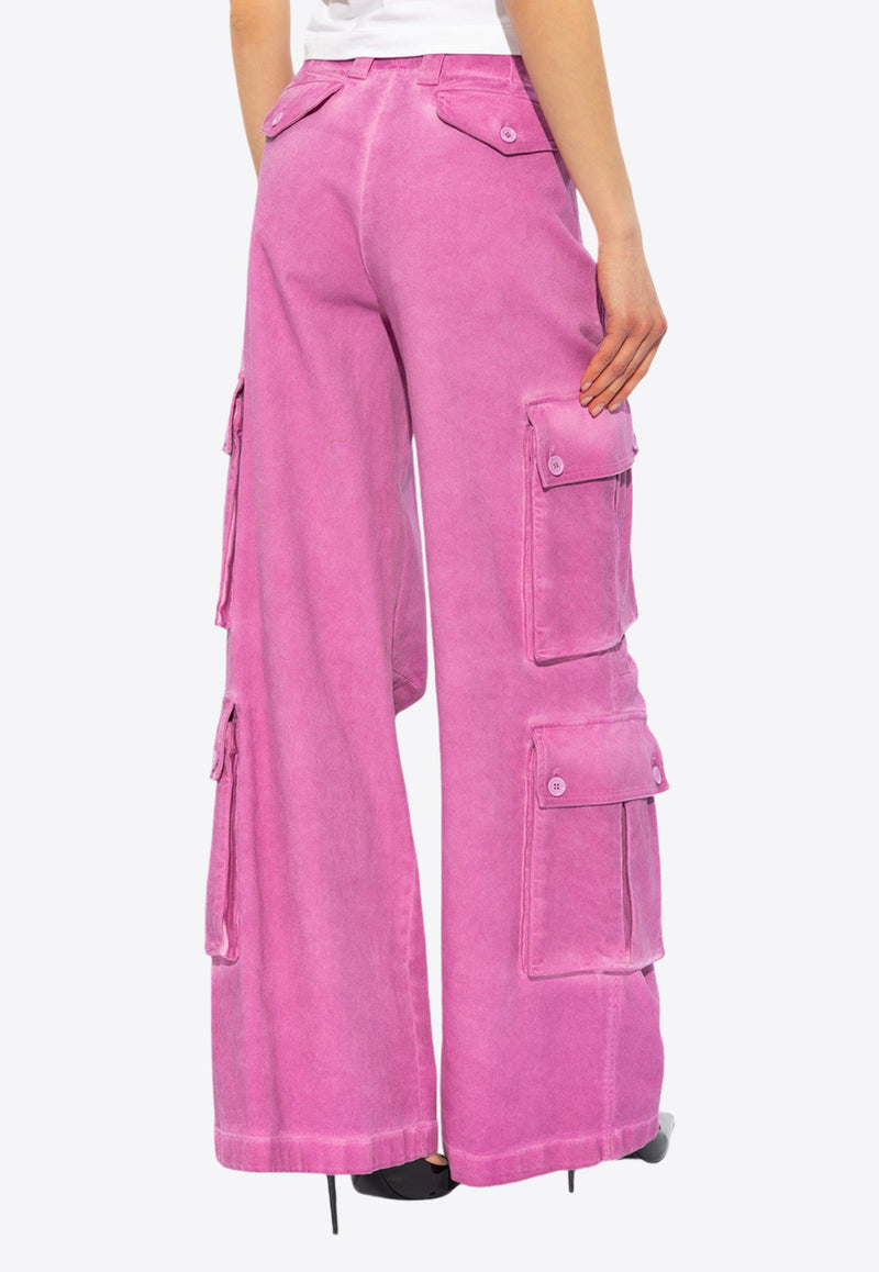 Dolce & Gabbana Straight-Leg Cargo Pants Pink FTC3JT GDCBW-F6747