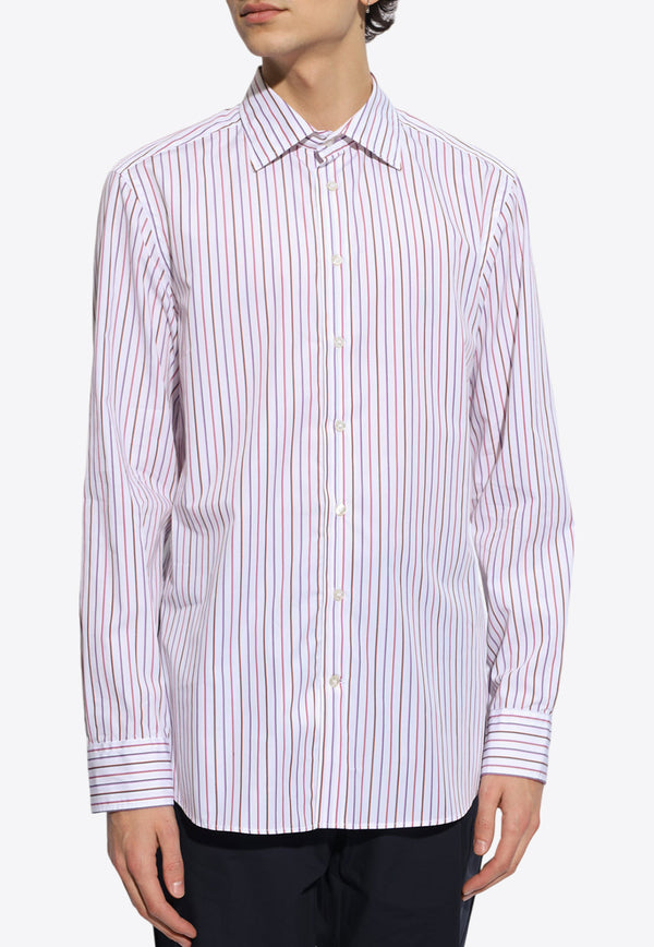 Etro Pinstriped Long-Sleeved Shirt White MRIB0001 99TR515-S8451