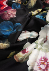 Dolce & Gabbana Floral Print Silk Shawl Multicolor FN090R GDB7H-HH4YF