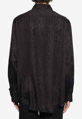 Etro Jacquard Silk Long-Sleeved Shirt Black MRIC0012 99TJ141-N0000