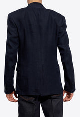 Dolce & Gabbana Single-Breasted Buttoned Blazer Navy G2QS6T HUMHJ-S8280