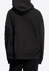 Dolce & Gabbana DG Logo Patch Hooded Sweatshirt Black G9ARGZ G7L3P-N0000