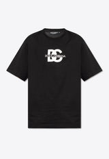 Dolce & Gabbana DG Logo Patch Crewneck T-shirt Black G8PN9T G7M1C-N0000