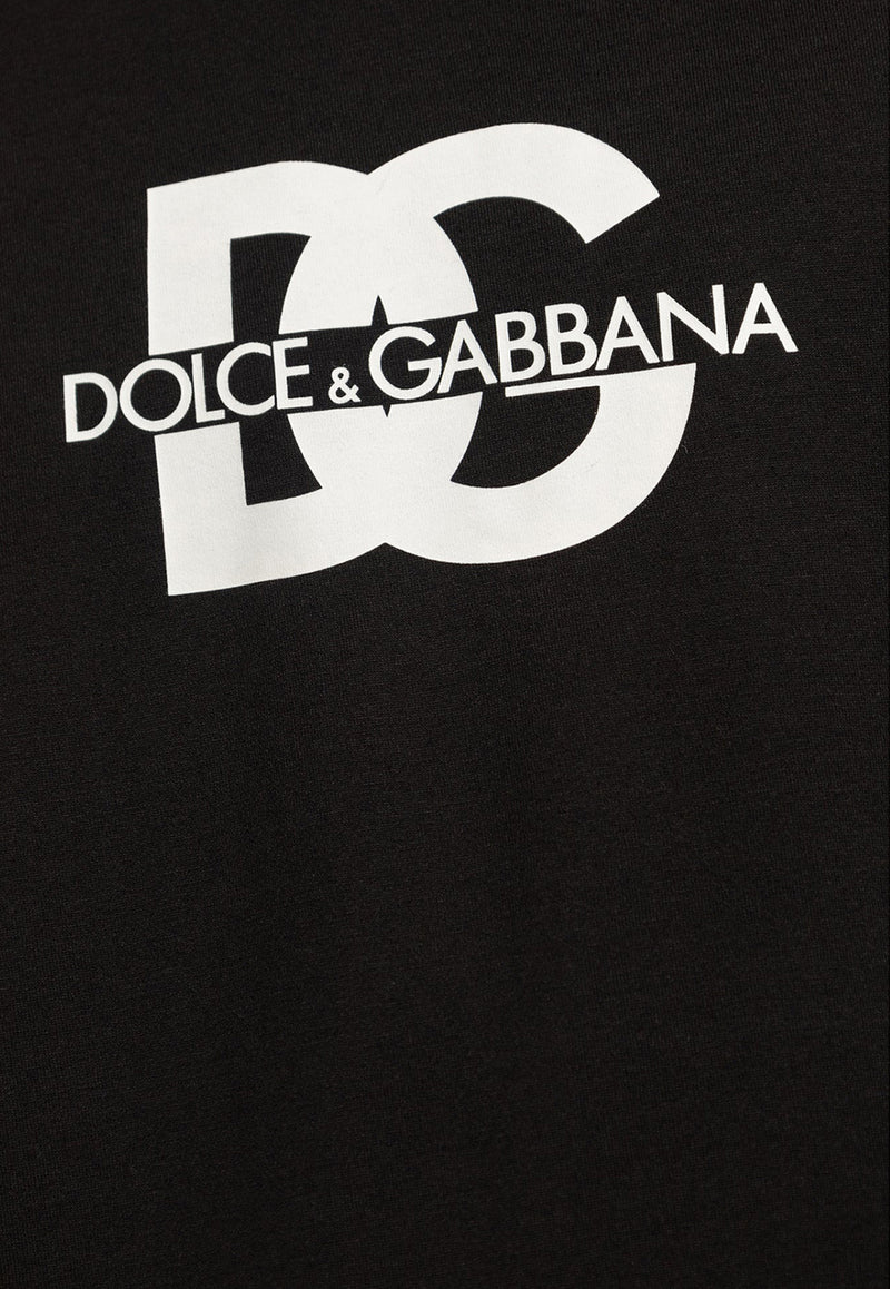 Dolce & Gabbana DG Logo Patch Crewneck T-shirt Black G8PN9T G7M1C-N0000