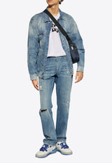 Dolce & Gabbana Distressed Denim Jacket Blue G9NL5D G8KO4-S9001