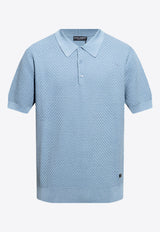 Dolce & Gabbana Textured Polo T-shirt Blue GXM72T JEMF7-B1932