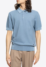 Dolce & Gabbana Textured Polo T-shirt Blue GXM72T JEMF7-B1932