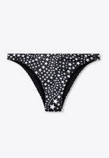 Stella McCartney Stars Print Bikini Bottom Black S7B311930 0-018