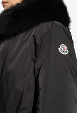 Moncler Durbec Faux-Fur Collar Padded Jacket Black I20931C00013 54A1K-999