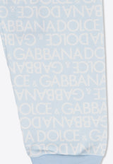 Dolce & Gabbana Kids Baby Boys All-Over Logo Track Pants Blue L1JPIB G7KR1-HCXCA