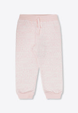 Dolce & Gabbana Kids Baby Girls All-Over Logo Track Pants Pink L1JPIB G7KR1-HFXCA