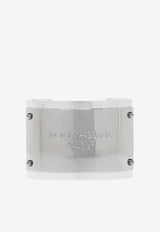 Dolce & Gabbana Logo Plaque Cuff Bracelet Silver WBP1T3 W1111-87655