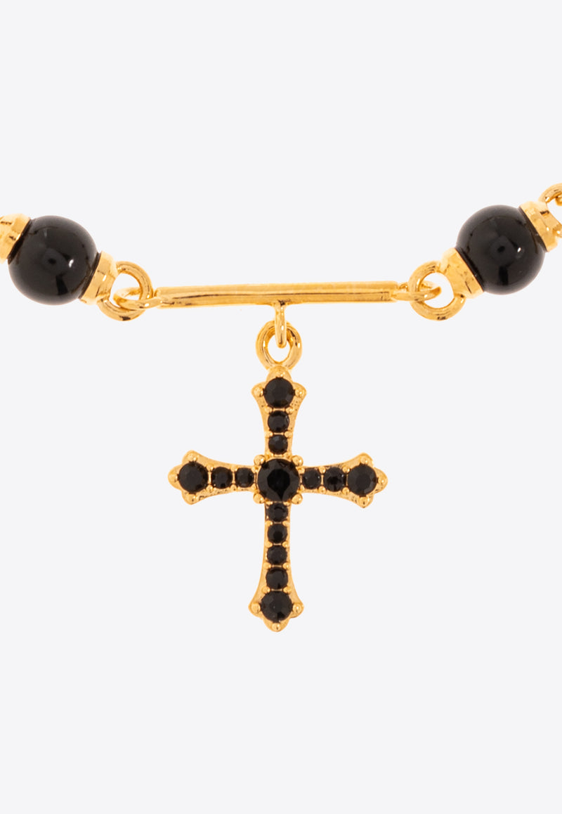 Dolce & Gabbana Cross Pendant Bracelet Gold WBQ2D4 W1111-ZOO00