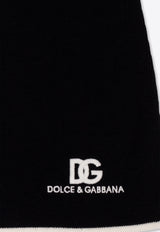 Dolce & Gabbana Kids Girls DG Embroidered Mini Skirt Black L5KI05 JCVT2-N0000