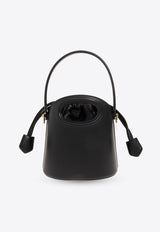 Etro Small Saturno Calf Leather Bucket Bag Black WP1E0001 AU021-N0000