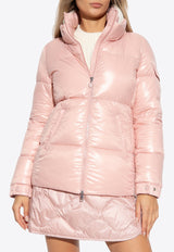 Moncler Vistule Glossy Padded Jacket Pink I20931A00123 5963V-51A