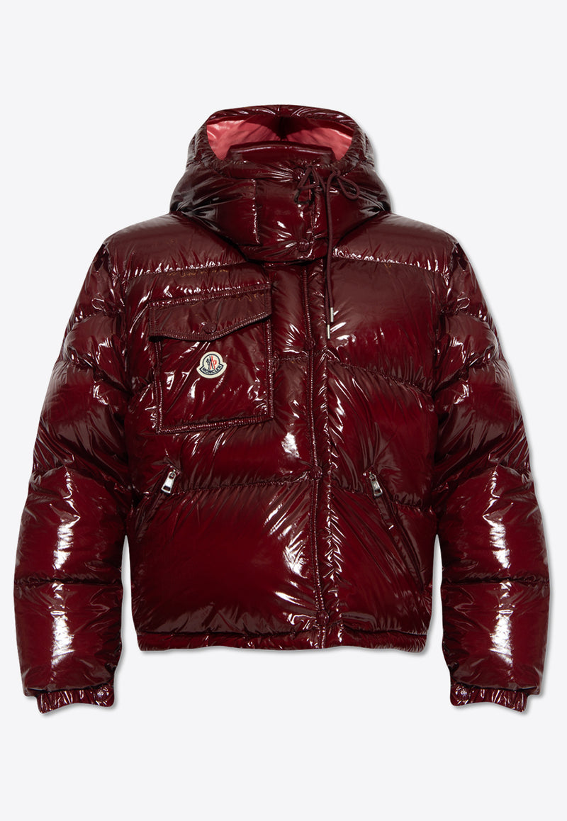 Moncler Karakorum Quilted Down Jacket Burgundy I20931A00183 59607-436