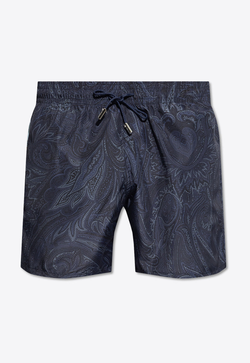 Etro Paisley Print Swim Shorts Navy KĄPIELOWE MRPB0001 99SAS69-X0810