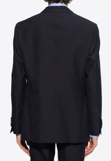 Etro Single-Breasted Jacquard Blazer Black MRCA0008 99TUEF9-B0665