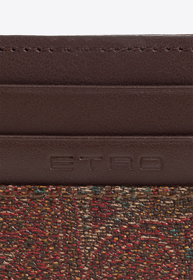 Etro Paisley Jacquard Cardholder Brown MP2E0001 AA012-M0019