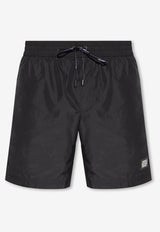 Dolce & Gabbana Logo Plaque Swim Shorts Black M4E45T ONO06-N0000