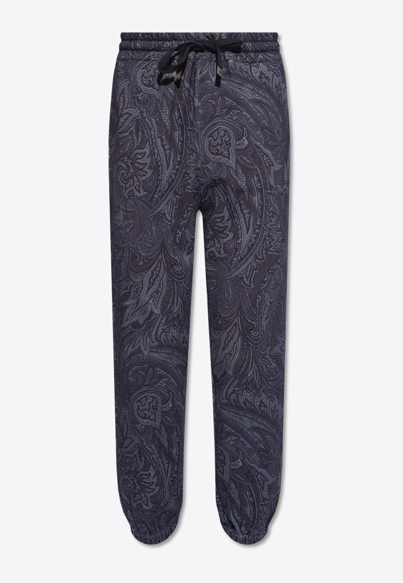 Etro Paisley Print Track Pants Navy MRMC0002 AJ065-X0883