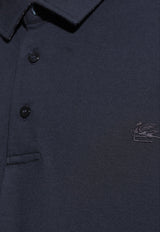 Etro Pegaso Polo T-shirt Navy MRMD0006 AC174-B0665