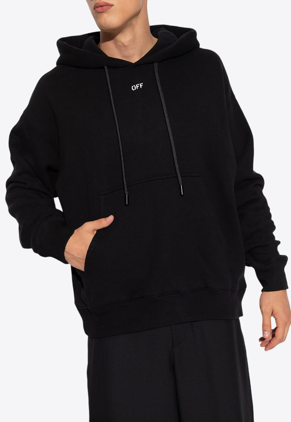 Off-White OFF Stamp Hooded Sweatshirt Black OMBB085F23 FLE001-1001