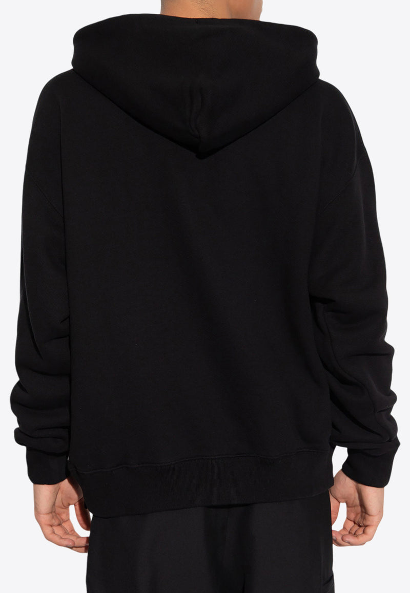 Off-White OFF Stamp Hooded Sweatshirt Black OMBB085F23 FLE001-1001