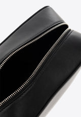 Off-White Quote Bookish Calf Leather Pouch Bag Black OMNS028F23 LEA001-1001