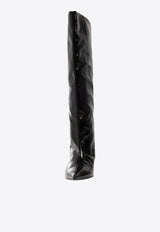 GANNI Glossy 50 Knee-Length Boots Black S2213 4909-099