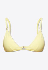 Stella McCartney Triangle Bikini Top Yellow S7BX41950 0-713