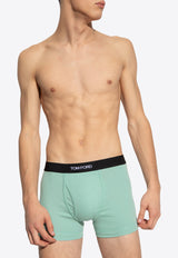 Tom Ford Logo Waistband Boxers Green T4LC31040 0-336