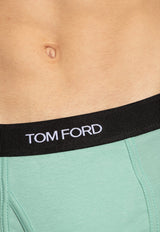 Tom Ford Logo Waistband Boxers Green T4LC31040 0-336